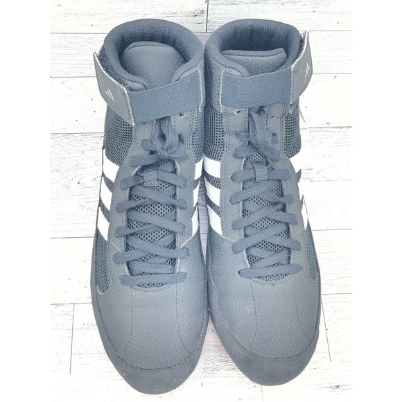 Adidas HVC 2 Wrestling Shoes Men 8 Black White Gum AQ3325 Boxing‎ Training High main image 8